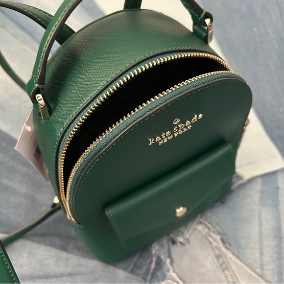 Kate Spade Schuyler Mini Backpack Dark Jade NWT - Picture 5 of 9